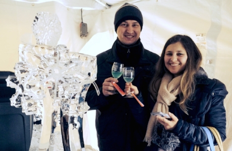 Ice Sculputure at the New York State Ice Wine & Culinary Festival