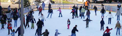 Ice skating at Long Island park Ice skating at Long Island park