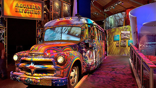 Museum at Bethel Woods Interior Bus - Photo by NYS ESD