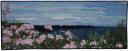 “Azalea Shoreline” is a storyteller landscape quilt by Pat Durbin. Durbin, author of Mosaic Picture Quilts: Turn Favorite Photos into Stunning Quilts,” will have work on display at the Great Lakes Seaway Trail Quilt Show March 21-22 at the Seaway Trail Discovery Center in Sackets Harbor, NY. Photo: Pat Durbin