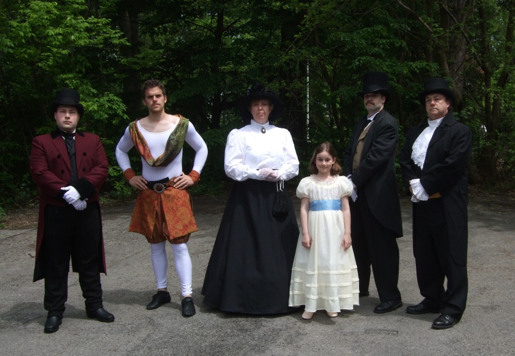 Team.5 - Parkhurst Whitney, The Great Blondin, Annie Edson Taylor, Celinda Eliza Whitney, Nikola Tesla and Augustus Porter. (Photo by Danielle Green)
