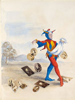 Maria Harriet Elizabeth Cator (English, d. 1881). Untitled page from the Cator Album, late 1860s/70s. Collage of watercolor and albumen silver prints. Hans P. Kraus, Jr., New York.