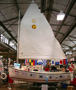 New York Sea Grant’s 2012 Discover Clean and Safe Sailboat will visit the Antique and Classic Boat Show in Skaneateles July 27-29. Photo: NY Sea Grant
