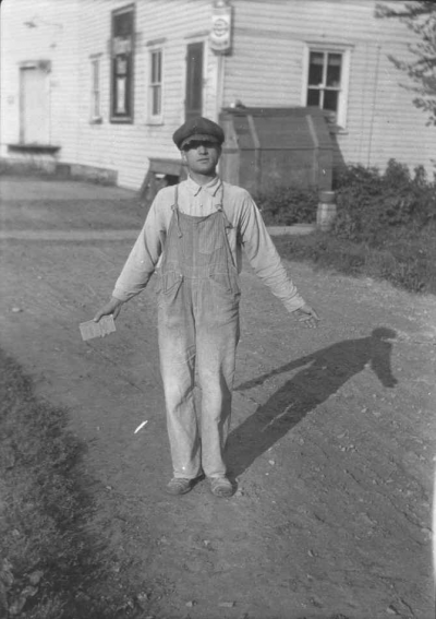Worker at Hanford Mills, circa 1920. On June 1-2, Hanford Mills Museum will hold a History at Work Weekend, giving visitors a firsthand view of the work it took to run a mill. A century ago, mills were a mainstay of rural communities.