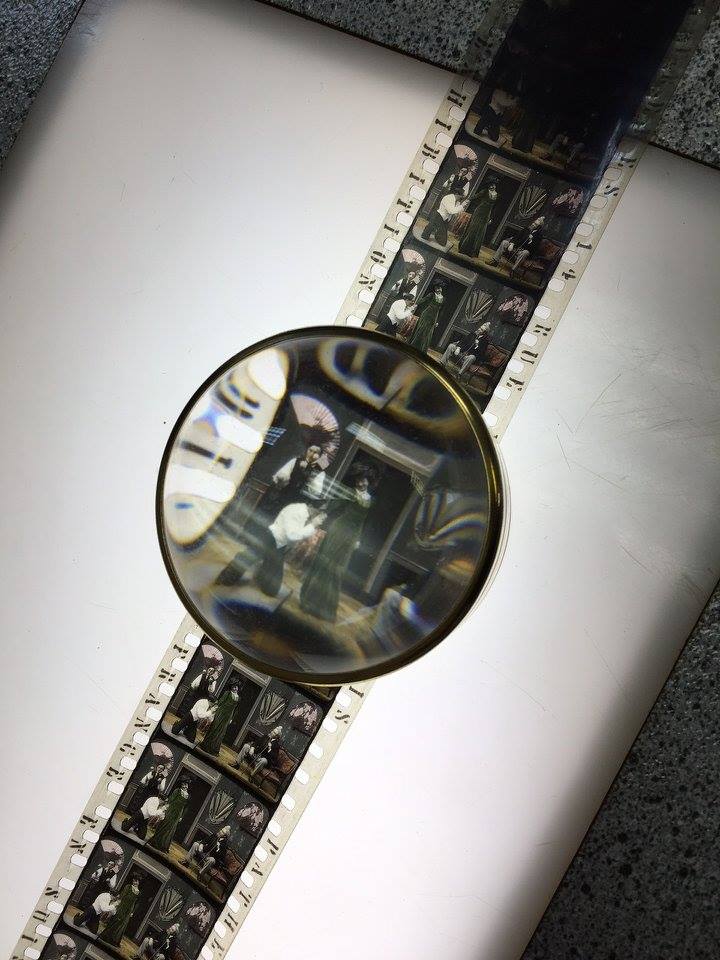 close up of nitrate film at the George Eastman Musuem in Rochester, NY