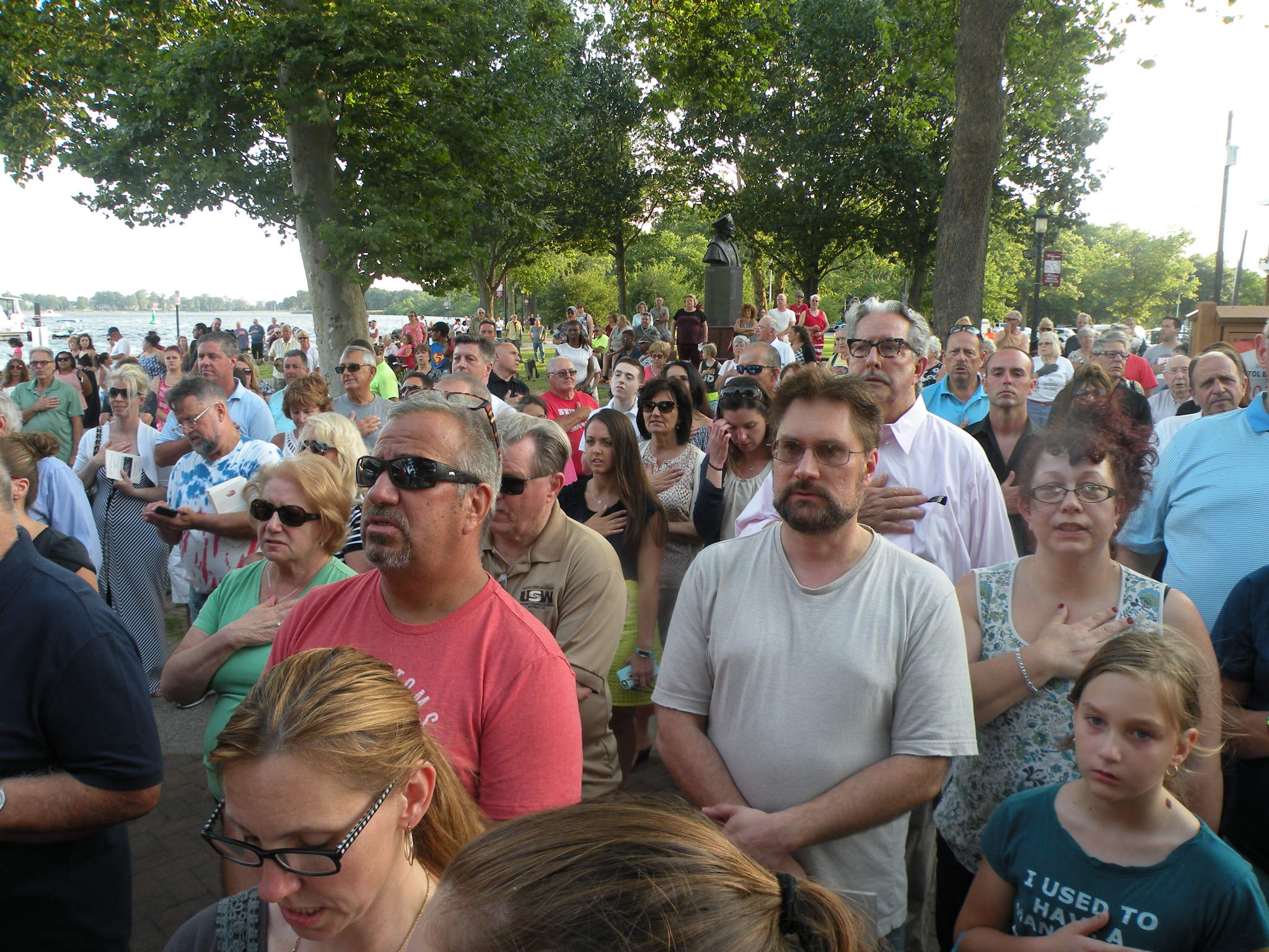 Crowd at the Bristol dock opening ceremony