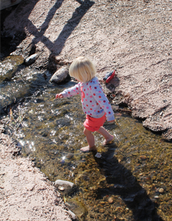 Stream at Tingley Beach in Albuquerque, New Mexico