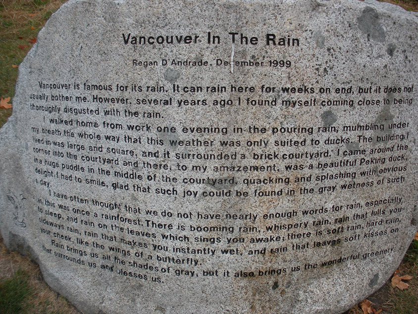 Rain Rock at Kits Beach