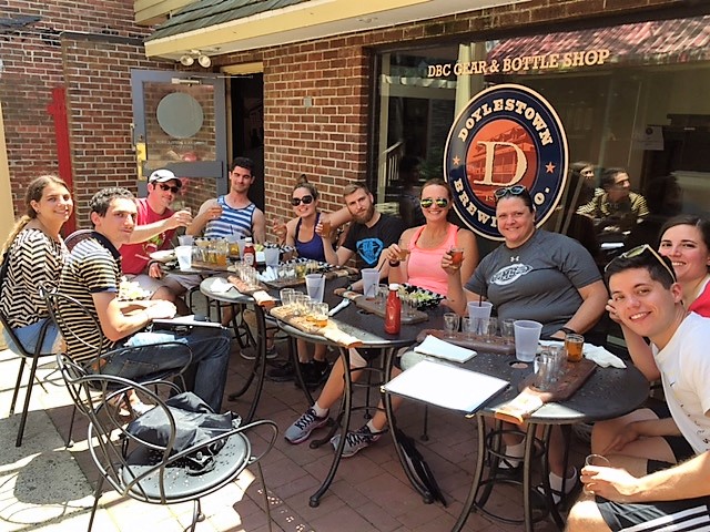 Pedal & Pub group at Doylestown Brewing Co.