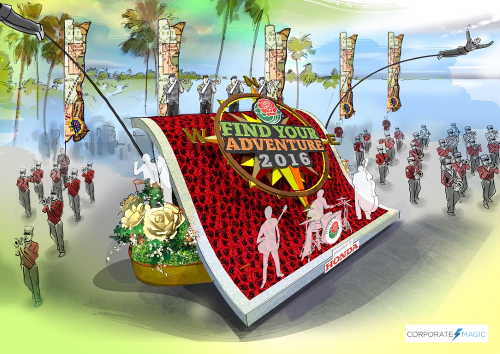 Opening 2016 RP Honda opening show for 2016 Rose Parade