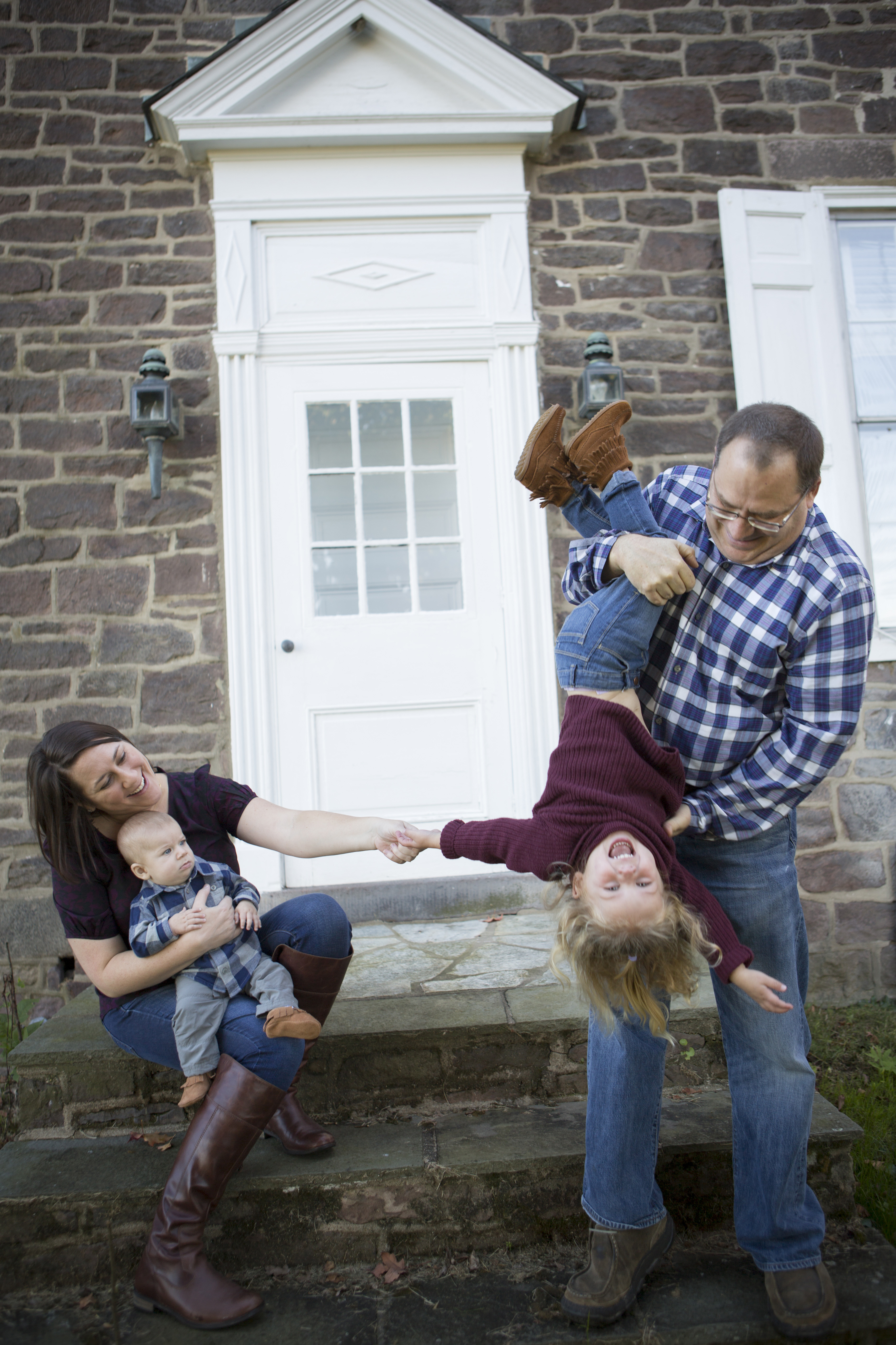 Family photo at Patterson Farm
