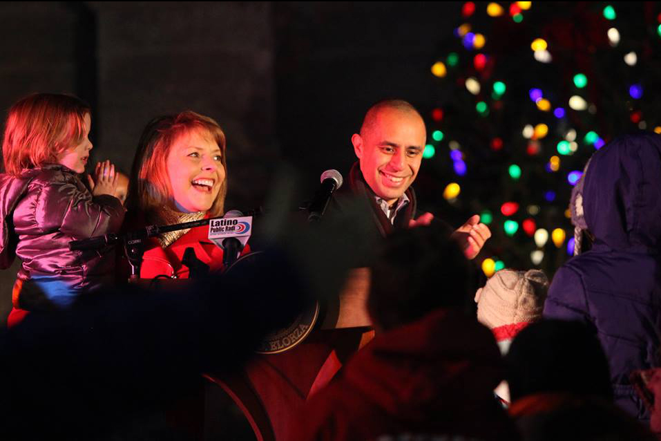 Providence City Hall Tree Lighting with Mayor Jorge Elorza