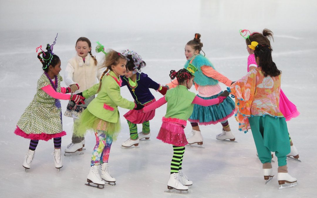 Girls Ice Skating at Alex and Ani Celebration