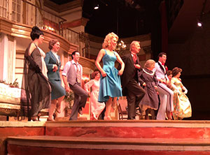 The whole cast does a little jig. The whole cast does a little jig.