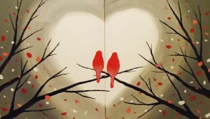 Love Birds Partner Painting Love Birds Partner Painting