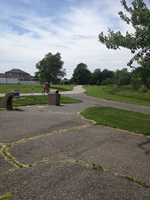 Prairie Duneland Trail rest stop