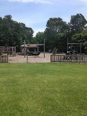 Tire park off the trail in Chesterton