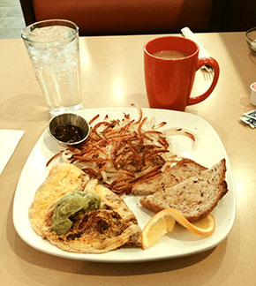 Third Coast Cafe omelet and hash browns