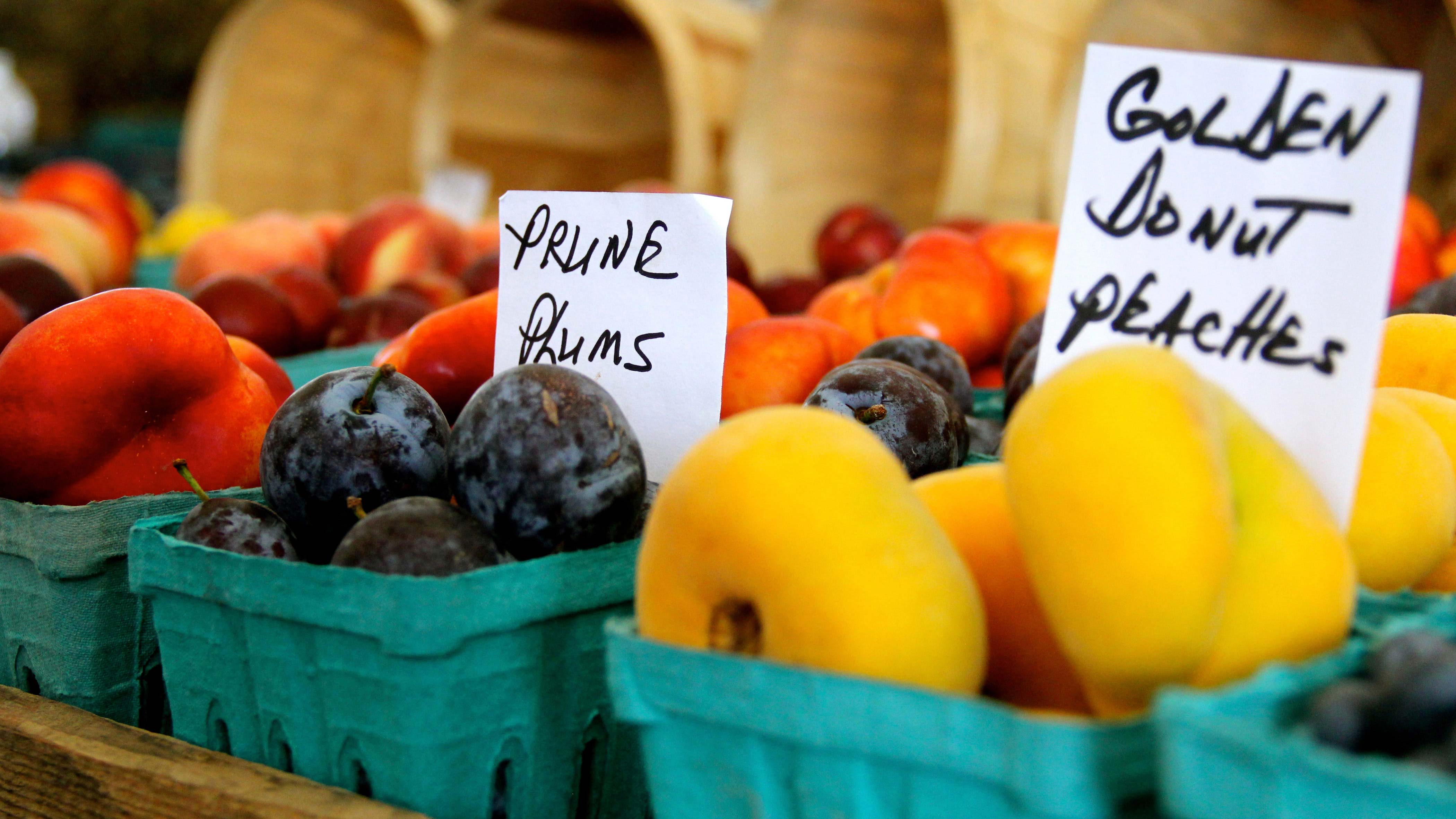 Spring fruit. Autumn Farm Market.