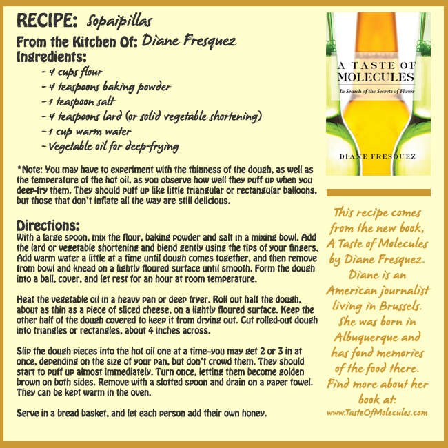 Sopaipilla Recipe - Diane Fresquez