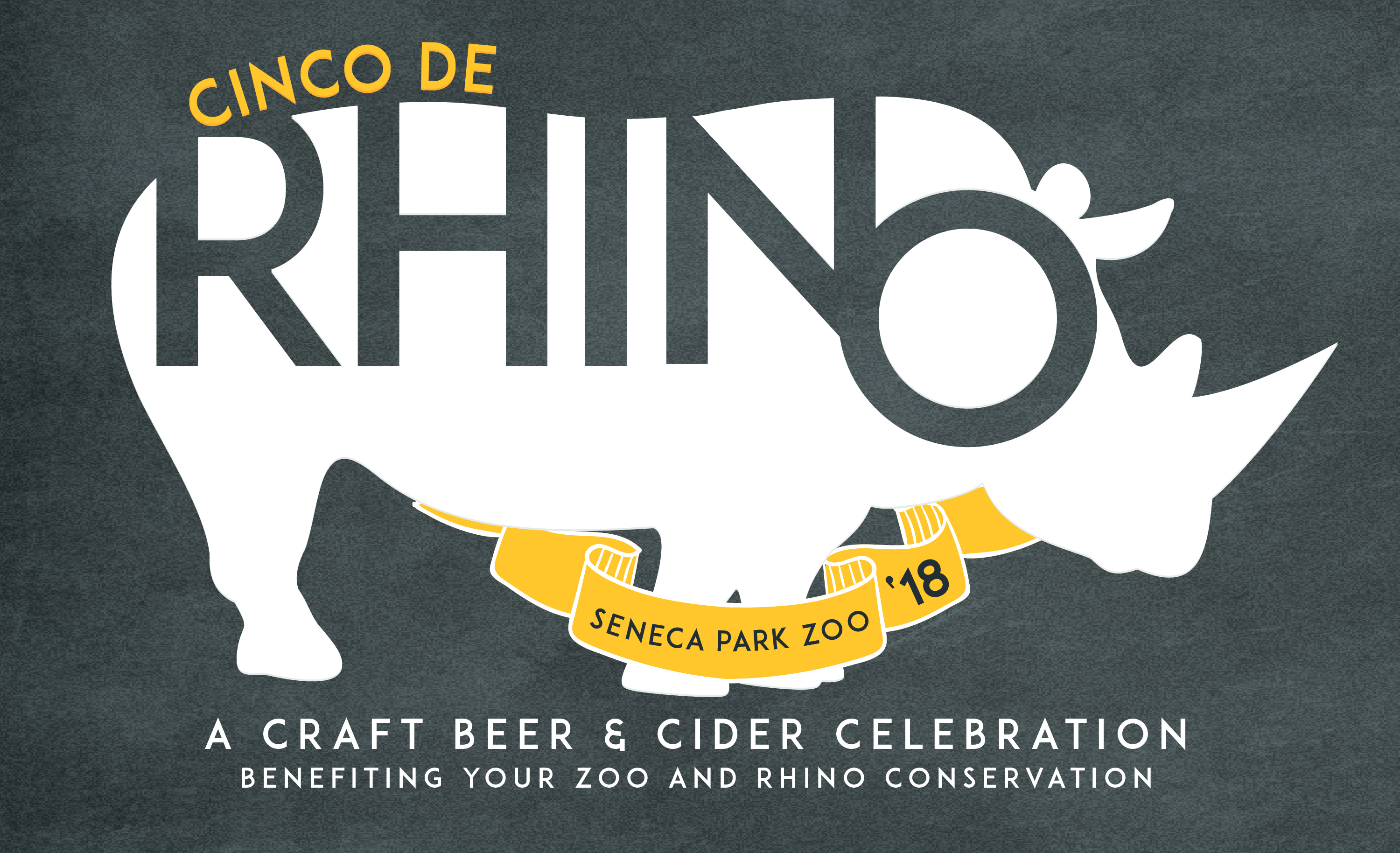 Seneca Park Zoo-Cinco de Rhino 2018 Logo
