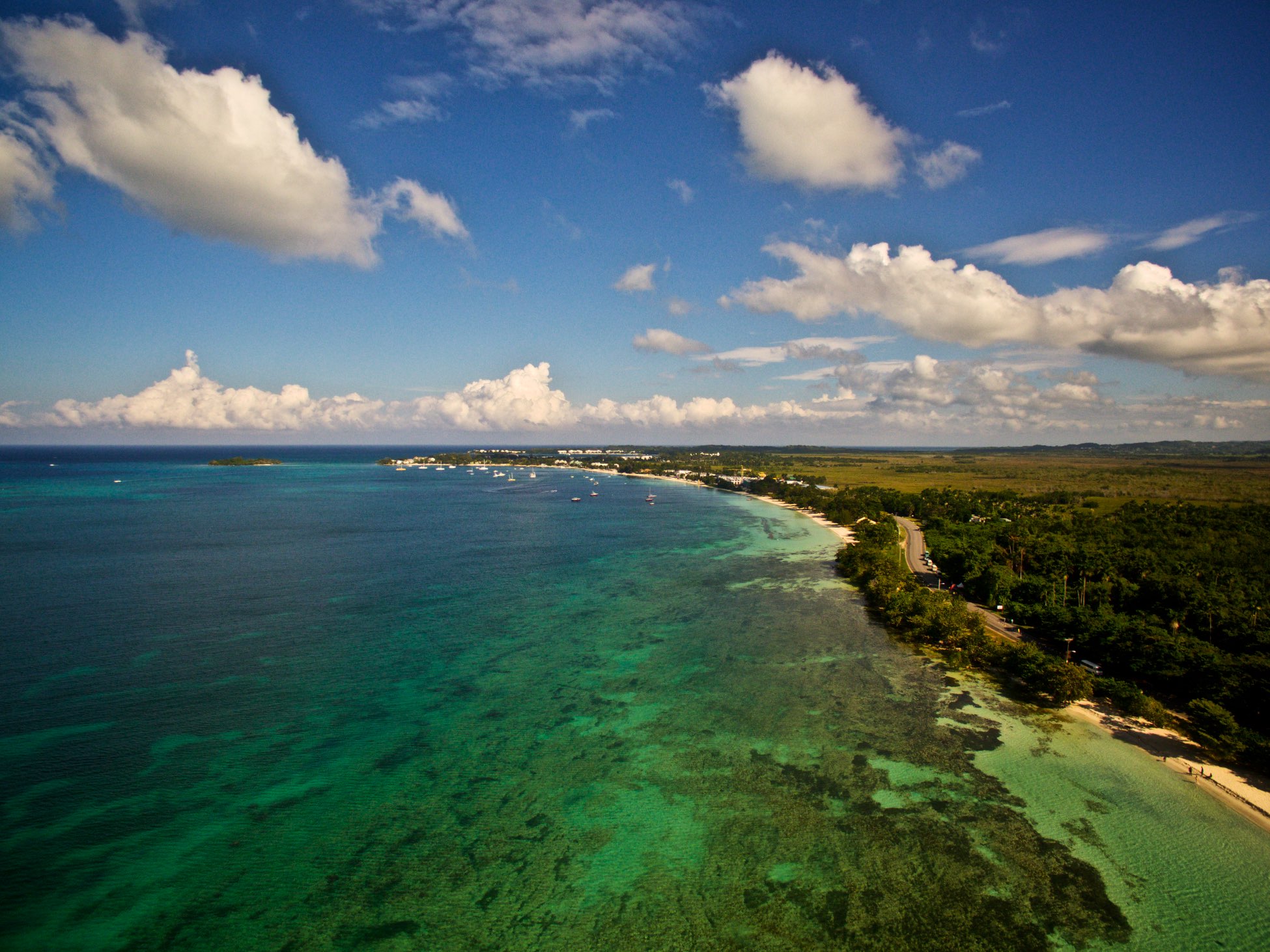 The setting for the 2016 Reggae Marathon, Negril's seven-mile beach.