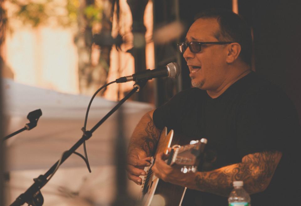 Music in Centerway Square courtesy of Corning's Gaffer District