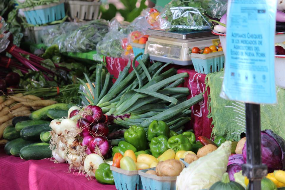 Fresh vegetables courtesy of Corning's Gaffer District