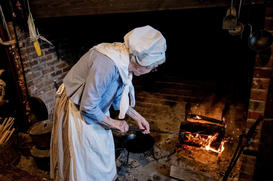 Hearth cooking at Heritage Village of the Southern Finger Lakes courtesy of Stu Gallagher