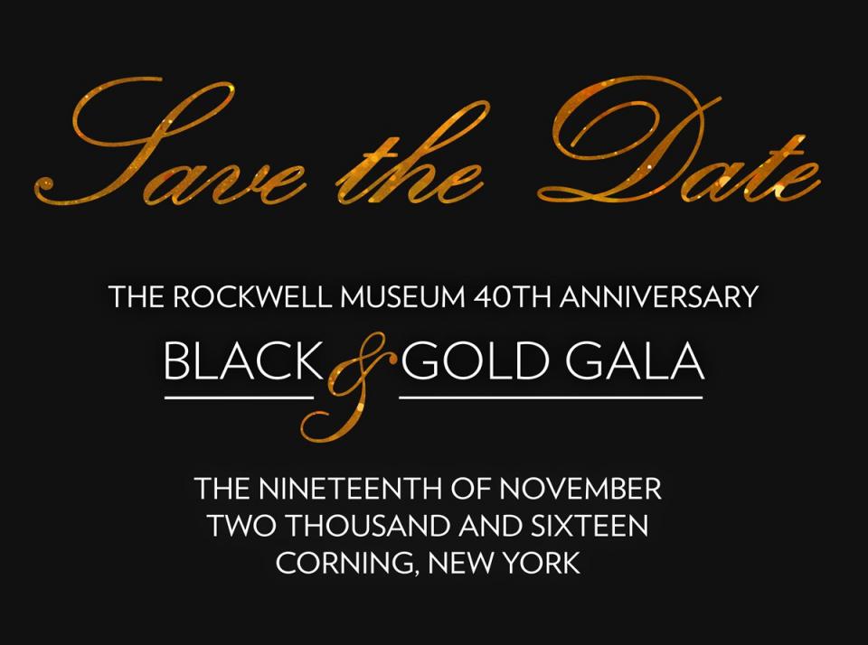 Black and Gold Gala courtesy of The Rockwell Museum