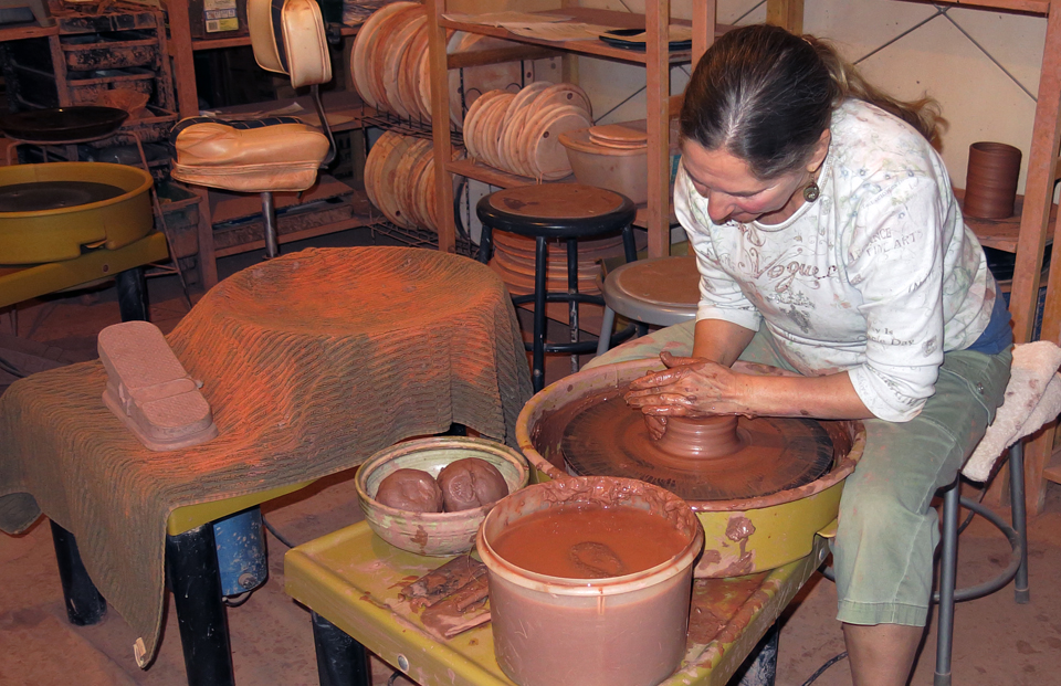 "Arts In Bloom" Throwing Clay at Sommerville Pottery