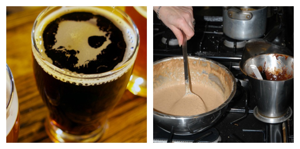 Falling Leaf Porter & Beer Batter Pancakes with Ganache