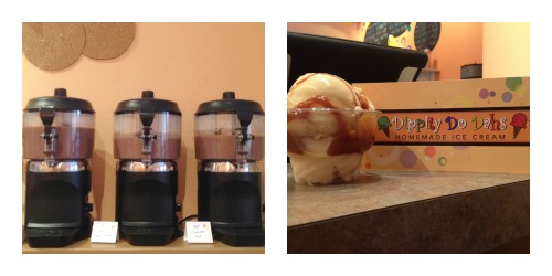 Dippity Do Dahs Dippity Do Dah's hot chocolate and ice cream. A classic combination!