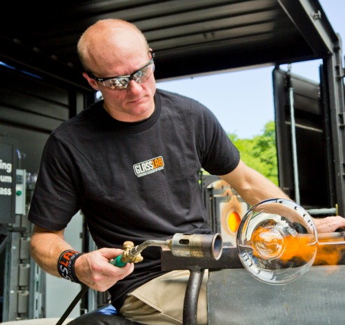 G Brian Corning Museum of Glass Perfecting his craft.