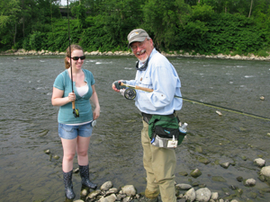 Fly fishing Chemung River