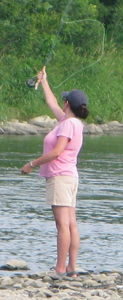 Fly fishing Chemung River