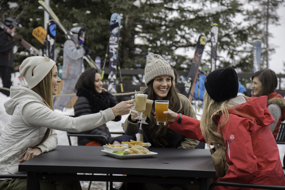 Cheers to only falling once at Snowbird