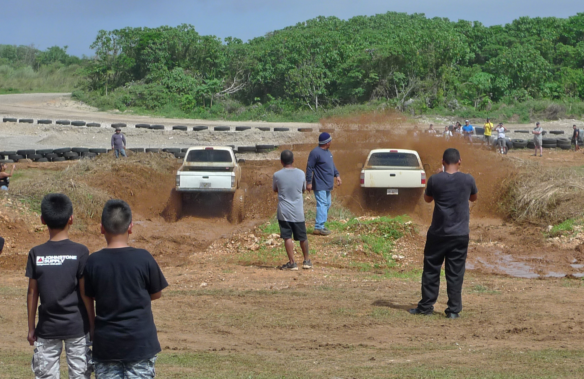 Mud Bogging 4x4s compete in the mug bog competition