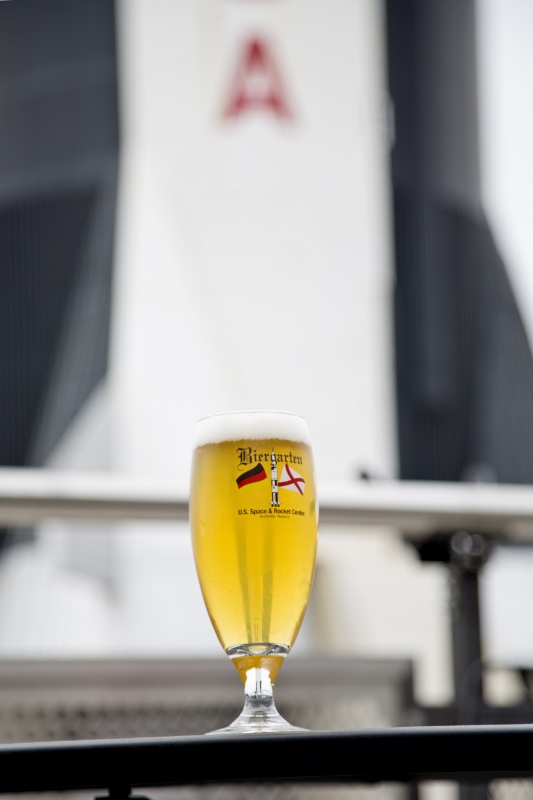 Biergarten at the U.S. Space & Rocket Center in Huntsville, Alabama via iHeartHsv.com