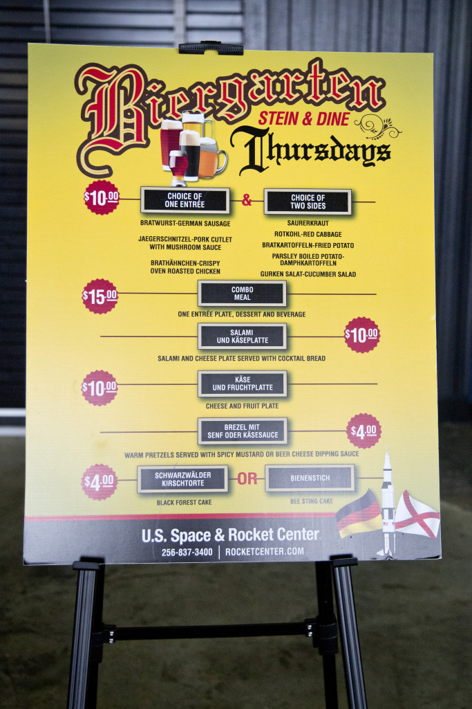 Biergarten at the U.S. Space & Rocket Center in Huntsville, Alabama via iHeartHsv.com