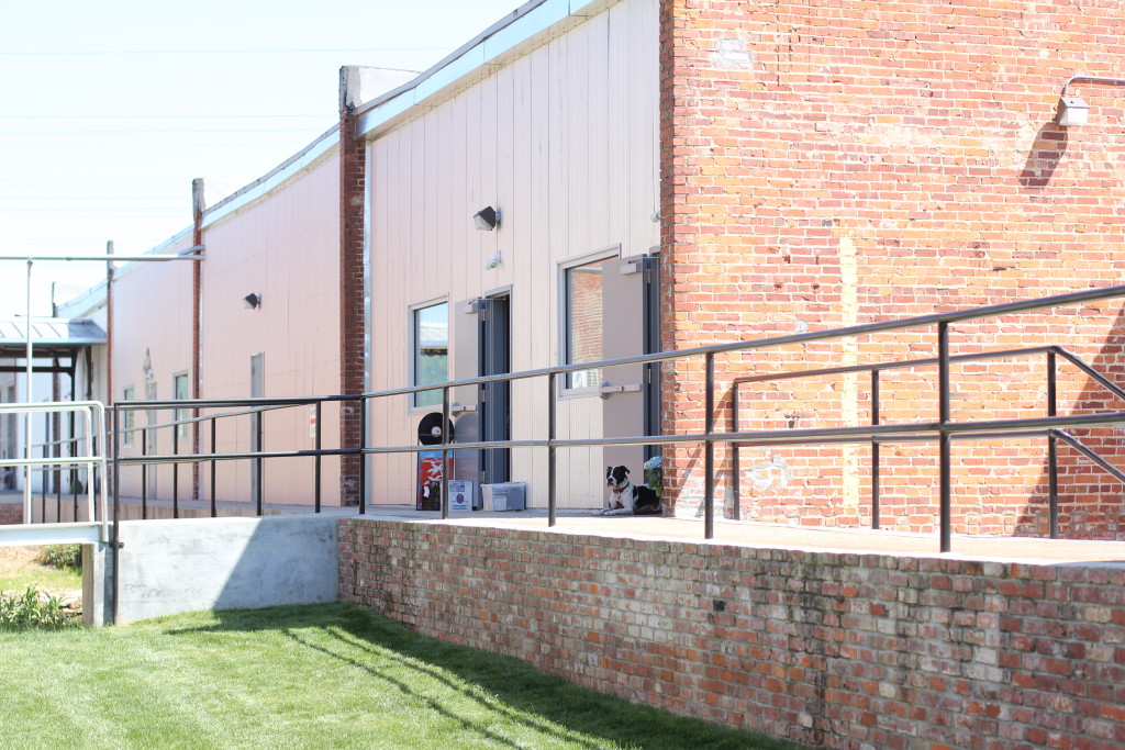 Railroad buildings at Lowe Mill ARTS & Entertainment in Huntsville, AL