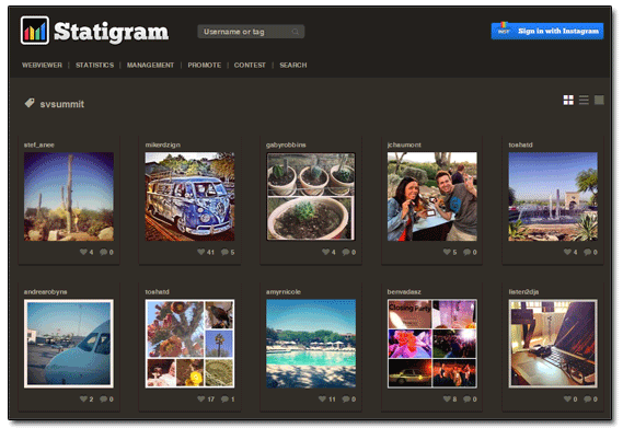 Statigram Shot #SVSummit
