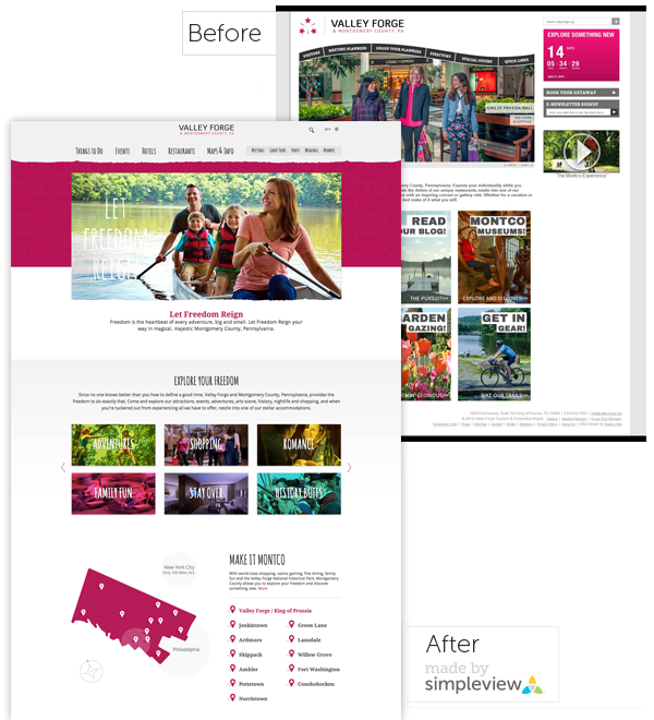 Valley Forge CVB Before and After Valley Forge CVB Before and After