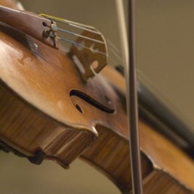 Broyhill Chamber Ensemble closeup of violin