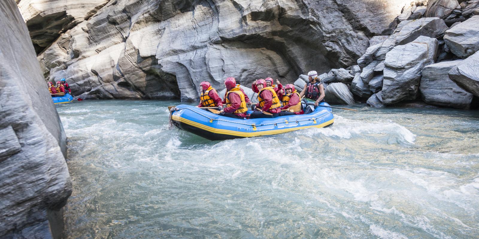 Rafting Shotover River through Skippers Canyon in Queenstown Rafting Shotover River through Skippers Canyon in Queenstown