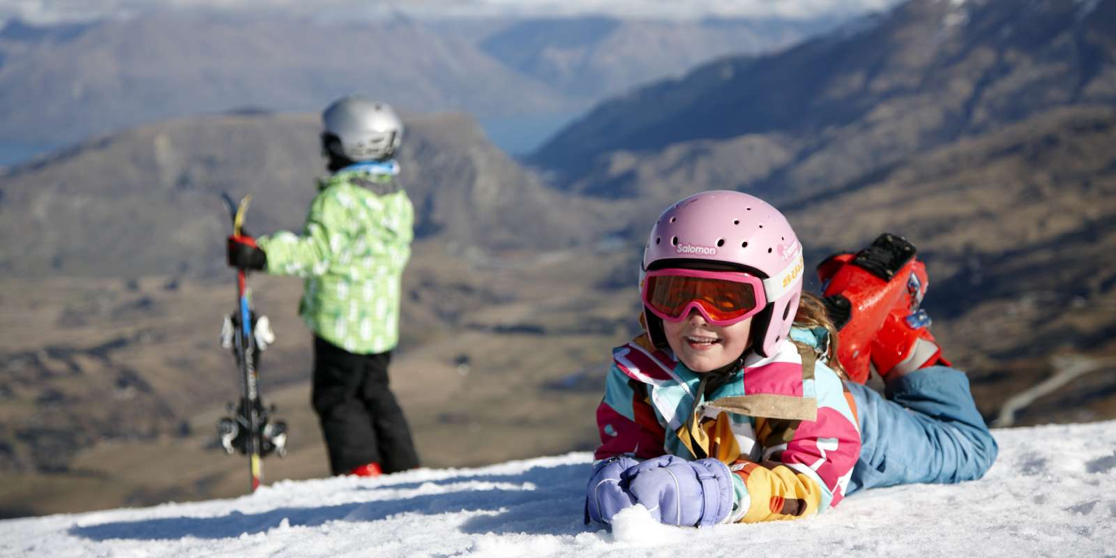 Family ski day at Coronet Peak Family ski day at Coronet Peak