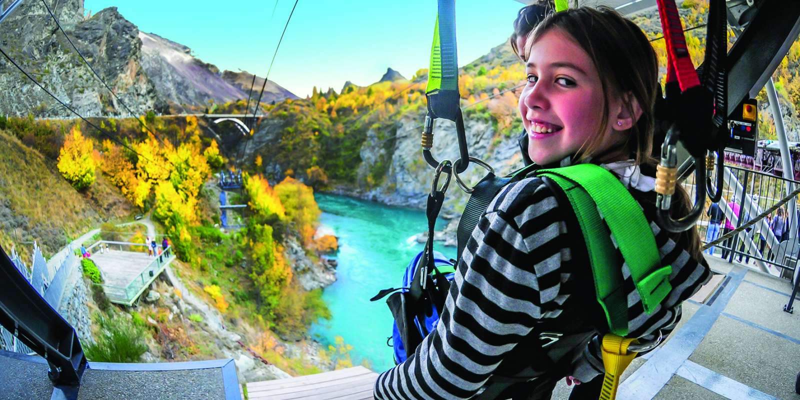 Kawarau Zipride Girl on the Kawarau Zipride