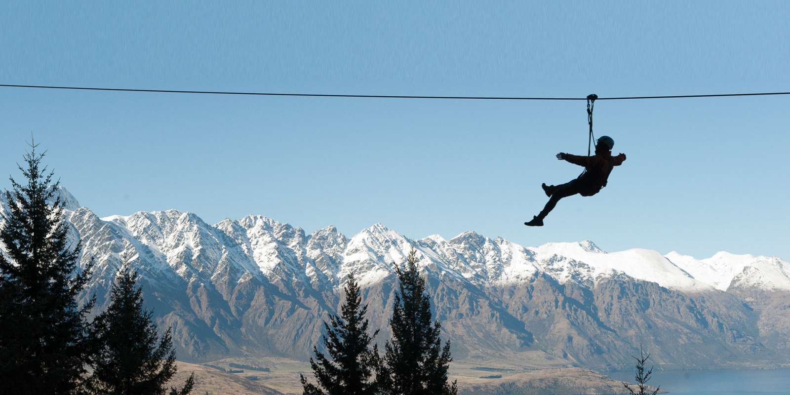 Ziptrek Ecotours Queenstown Winter Silhouette Ziptrek Ecotours Queenstown Winter Silhouette