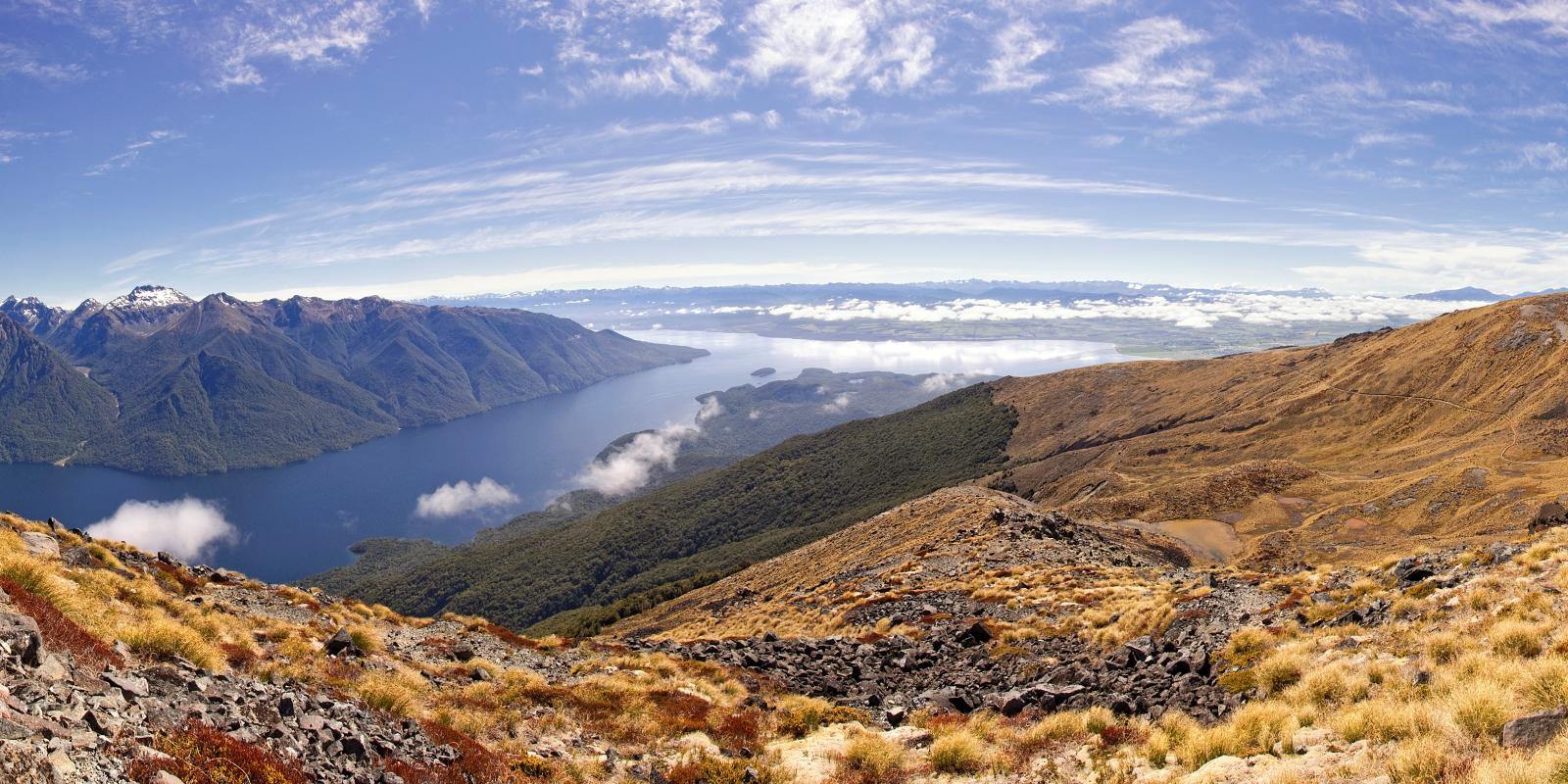 Kepler Track lookout, New Zealand Great Walk from Queenstown Kepler Track lookout, New Zealand Great Walk from Queenstown