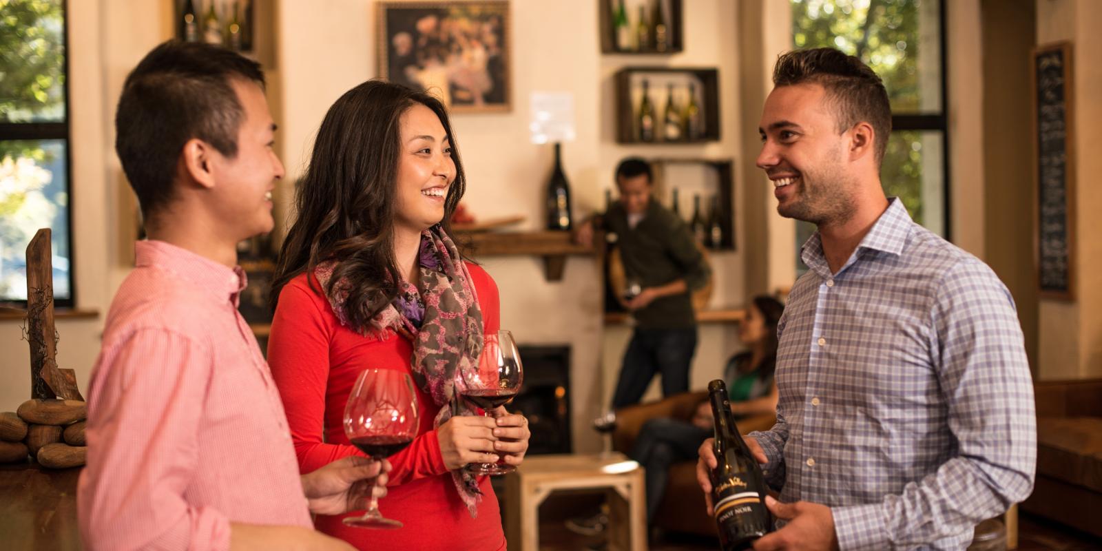 Tastes local wines from the cellar door Tastes local wines from the cellar door Queenstown